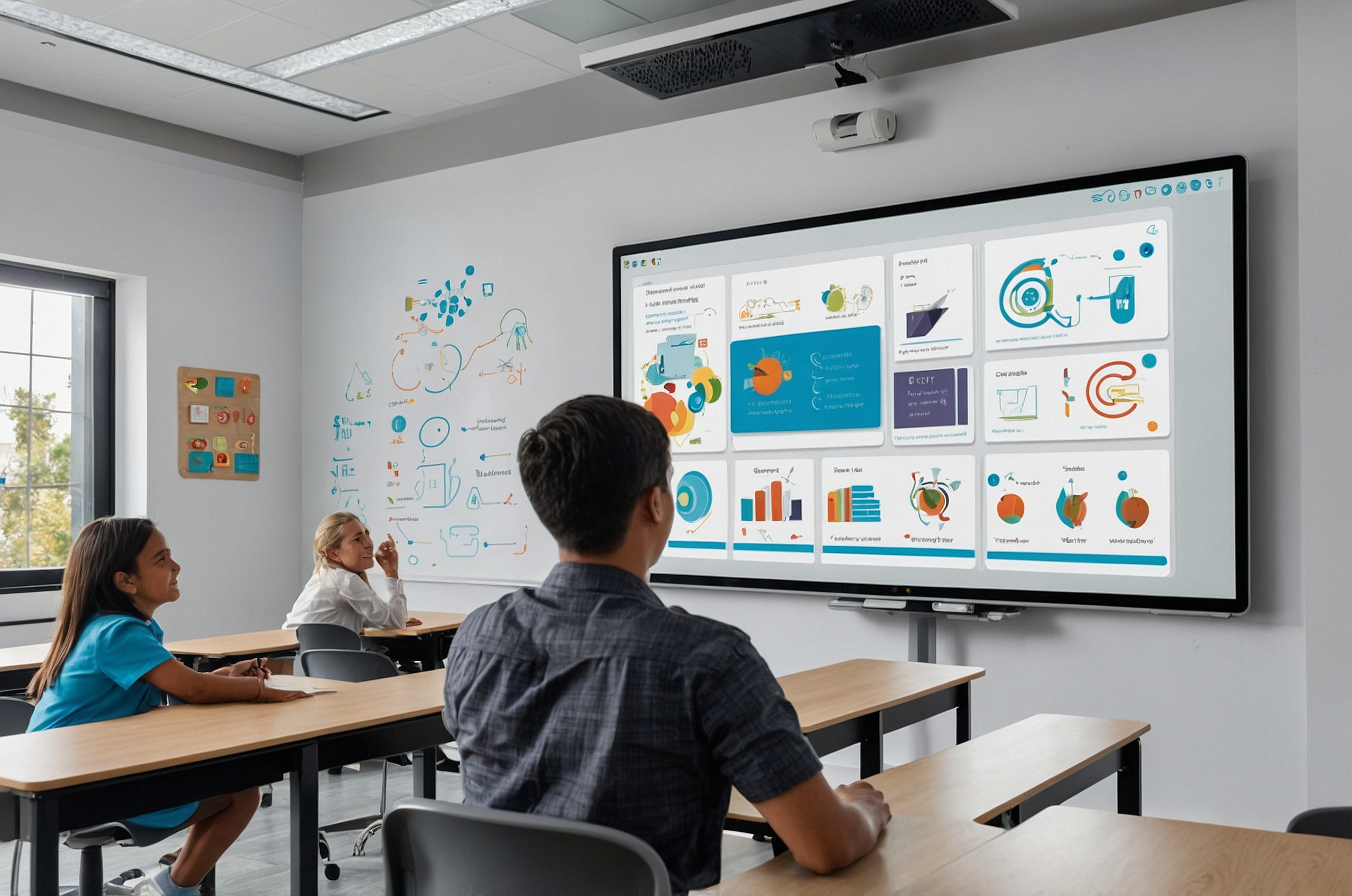 Interactive flat panel